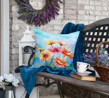 Load image into Gallery viewer, Gerbera Daisies in Watercolor Throw Pillow