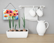 Load image into Gallery viewer, Gerbera Daisies in Watercolor Wall or Door Hanging Prints