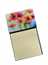 Load image into Gallery viewer, Gerbera Daisies in Watercolor Sticky Note Holder- Refiilable Desk Accessory Note Pad