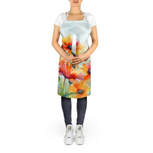 Load image into Gallery viewer, Gerbera Daisies in Watercolor Apron – Artist-Designed Kitchen, BBQ &amp; Craft Apron