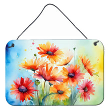 Load image into Gallery viewer, Gerbera Daisies in Watercolor Wall or Door Hanging Prints