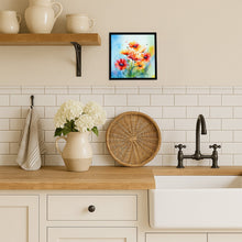 Load image into Gallery viewer, Gerbera Daisies in Watercolor Framed Metal Print