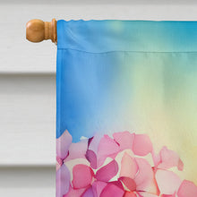 Load image into Gallery viewer, Hydrangeas in Watercolor House Flag