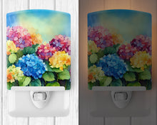 Load image into Gallery viewer, Hydrangeas in Watercolor Ceramic Night Light
