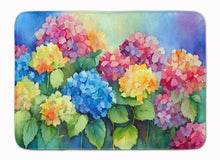 Load image into Gallery viewer, Hydrangeas in Watercolor Memory Foam Kitchen Mat