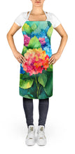 Load image into Gallery viewer, Hydrangeas in Watercolor Apron – Artist-Designed Kitchen, BBQ &amp; Craft Apron