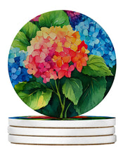 Load image into Gallery viewer, Hydrangeas in Watercolor Large Sandstone Coasters Pack of 4
