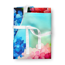Load image into Gallery viewer, Hydrangeas in Watercolor Apron – Artist-Designed Kitchen, BBQ &amp; Craft Apron