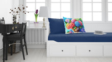Load image into Gallery viewer, Hydrangeas in Watercolor Fabric Standard Pillowcase – Artistic Decorative Front, White Back
