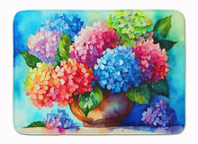 Load image into Gallery viewer, Hydrangeas in Watercolor Memory Foam Kitchen Mat