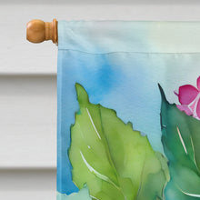 Load image into Gallery viewer, Hydrangeas in Watercolor House Flag