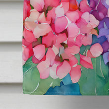 Load image into Gallery viewer, Hydrangeas in Watercolor House Flag
