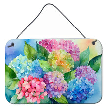 Load image into Gallery viewer, Hydrangeas in Watercolor Wall or Door Hanging Prints