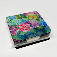 Load image into Gallery viewer, Hydrangeas in Watercolor PU Leather Note Paper Holder