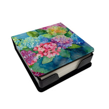 Load image into Gallery viewer, Hydrangeas in Watercolor PU Leather Note Paper Holder