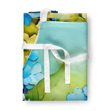 Load image into Gallery viewer, Hydrangeas in Watercolor Apron – Artist-Designed Kitchen, BBQ &amp; Craft Apron