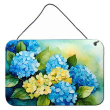 Load image into Gallery viewer, Hydrangeas in Watercolor Wall or Door Hanging Prints