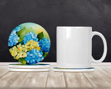 Load image into Gallery viewer, Hydrangeas in Watercolor Large Sandstone Coasters Pack of 4