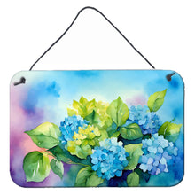 Load image into Gallery viewer, Hydrangeas in Watercolor Wall or Door Hanging Prints