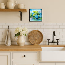 Load image into Gallery viewer, Hydrangeas in Watercolor Framed Metal Print