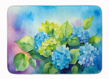 Load image into Gallery viewer, Hydrangeas in Watercolor Memory Foam Kitchen Mat