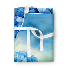 Load image into Gallery viewer, Hydrangeas in Watercolor Apron – Artist-Designed Kitchen, BBQ &amp; Craft Apron