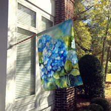 Load image into Gallery viewer, Hydrangeas in Watercolor House Flag