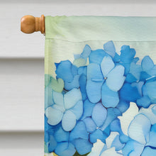 Load image into Gallery viewer, Hydrangeas in Watercolor House Flag