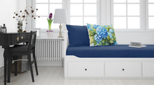 Load image into Gallery viewer, Hydrangeas in Watercolor Fabric Standard Pillowcase – Artistic Decorative Front, White Back