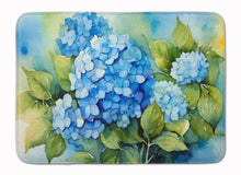 Load image into Gallery viewer, Hydrangeas in Watercolor Memory Foam Kitchen Mat