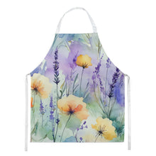 Load image into Gallery viewer, Lavender in Watercolor Apron – Artist-Designed Kitchen, BBQ &amp; Craft Apron