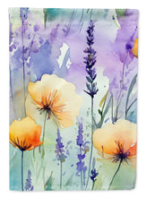 Load image into Gallery viewer, Lavender in Watercolor House Flag