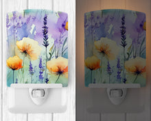 Load image into Gallery viewer, Lavender in Watercolor Ceramic Night Light