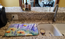 Load image into Gallery viewer, Lavender in Watercolor Dish Drying Mat