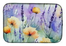 Load image into Gallery viewer, Lavender in Watercolor Dish Drying Mat