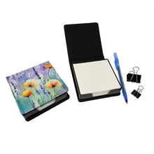 Load image into Gallery viewer, Lavender in Watercolor PU Leather Note Paper Holder