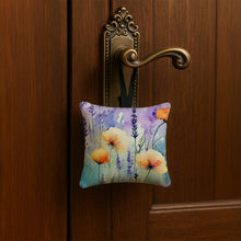 Load image into Gallery viewer, Lavender in Watercolor Hanging Square Fabric Ornament 3.5 × 3.5