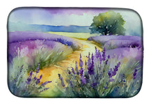 Load image into Gallery viewer, Lavender in Watercolor Dish Drying Mat