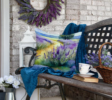 Load image into Gallery viewer, Lavender in Watercolor Throw Pillow