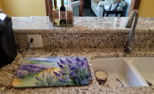Load image into Gallery viewer, Lavender in Watercolor Dish Drying Mat