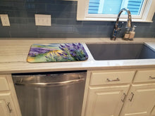 Load image into Gallery viewer, Lavender in Watercolor Dish Drying Mat