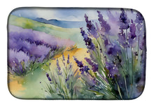Load image into Gallery viewer, Lavender in Watercolor Dish Drying Mat