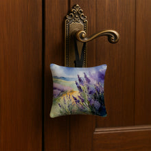 Load image into Gallery viewer, Lavender in Watercolor Hanging Square Fabric Ornament 3.5 × 3.5