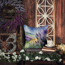 Load image into Gallery viewer, Lavender in Watercolor Throw Pillow