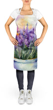 Load image into Gallery viewer, Lavender in Watercolor Apron – Artist-Designed Kitchen, BBQ &amp; Craft Apron