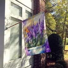 Load image into Gallery viewer, Lavender in Watercolor House Flag