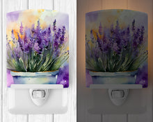 Load image into Gallery viewer, Lavender in Watercolor Ceramic Night Light
