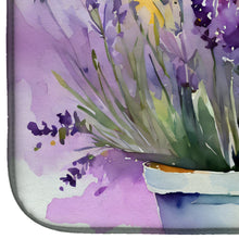 Load image into Gallery viewer, Lavender in Watercolor Dish Drying Mat