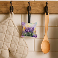 Load image into Gallery viewer, Lavender in Watercolor Hanging Square Fabric Ornament 3.5 × 3.5