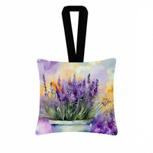 Load image into Gallery viewer, Lavender in Watercolor Hanging Square Fabric Ornament 3.5 × 3.5